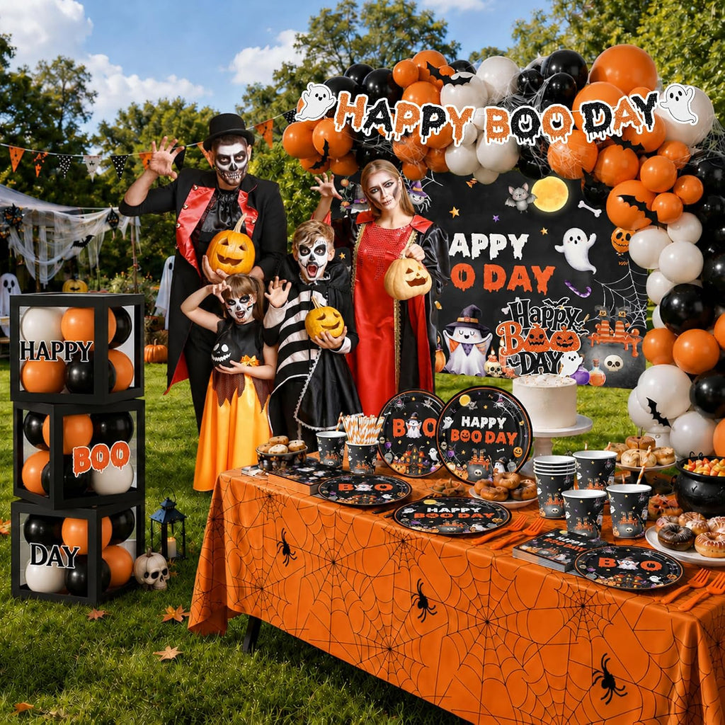 Halloween Birthday Party Decorations, Happy Boo Day Decorations Kit