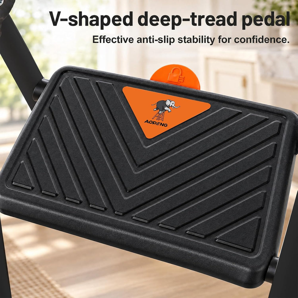 2 Step Ladder,2 Step Ladder Folding Step Stool with Extra Large