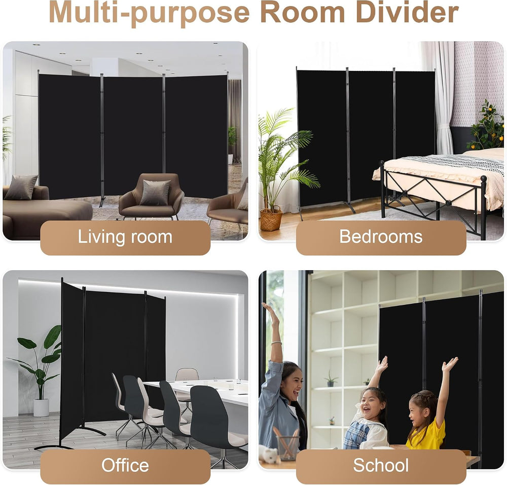 Grezone Large Folding Panel Portable Stand Room dividers Privacy Screen for B...