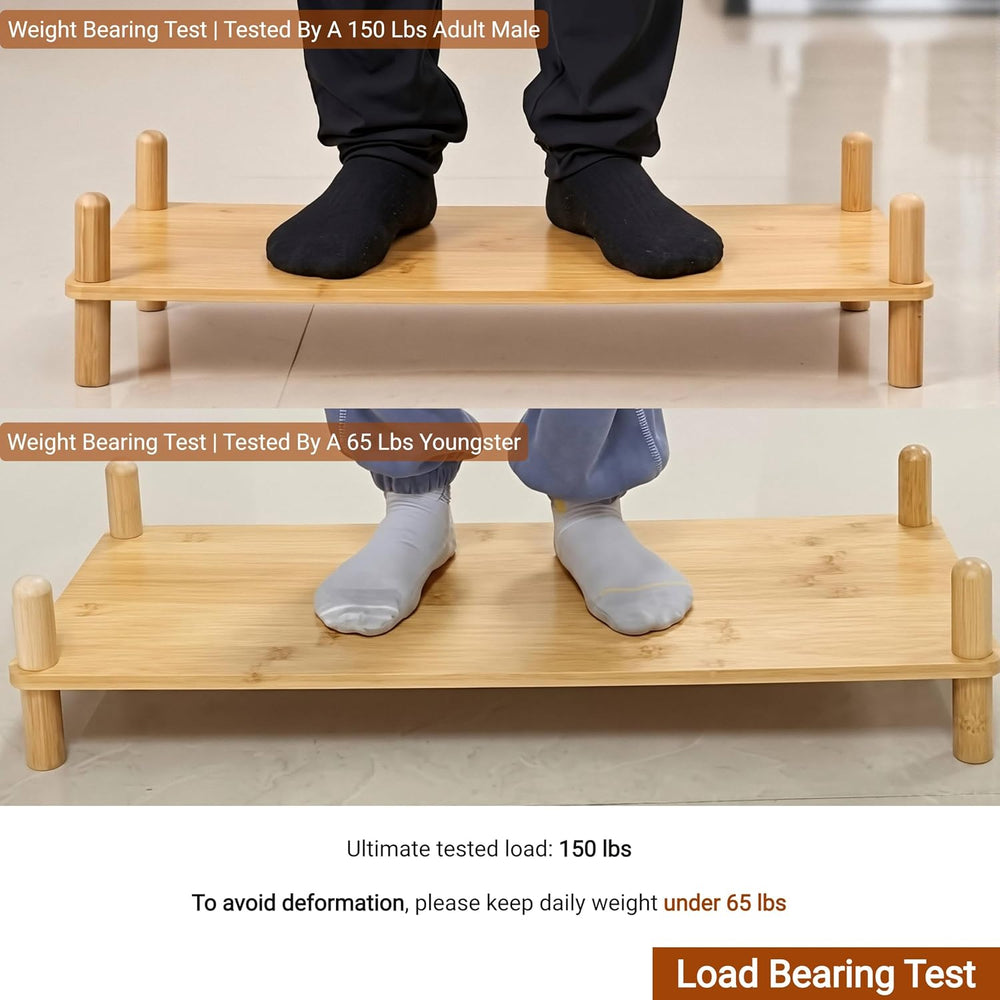 5‑Tier Expandable Bamboo Open Bookcase,Wooden Bookshelf,Natural
