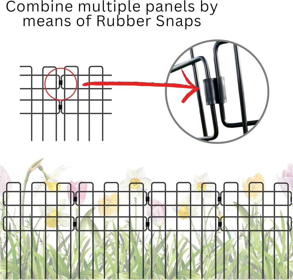 ShopLaLa Garden Fence Animal Barrier (10 Panels) 12inx16.5in Dog Fences
