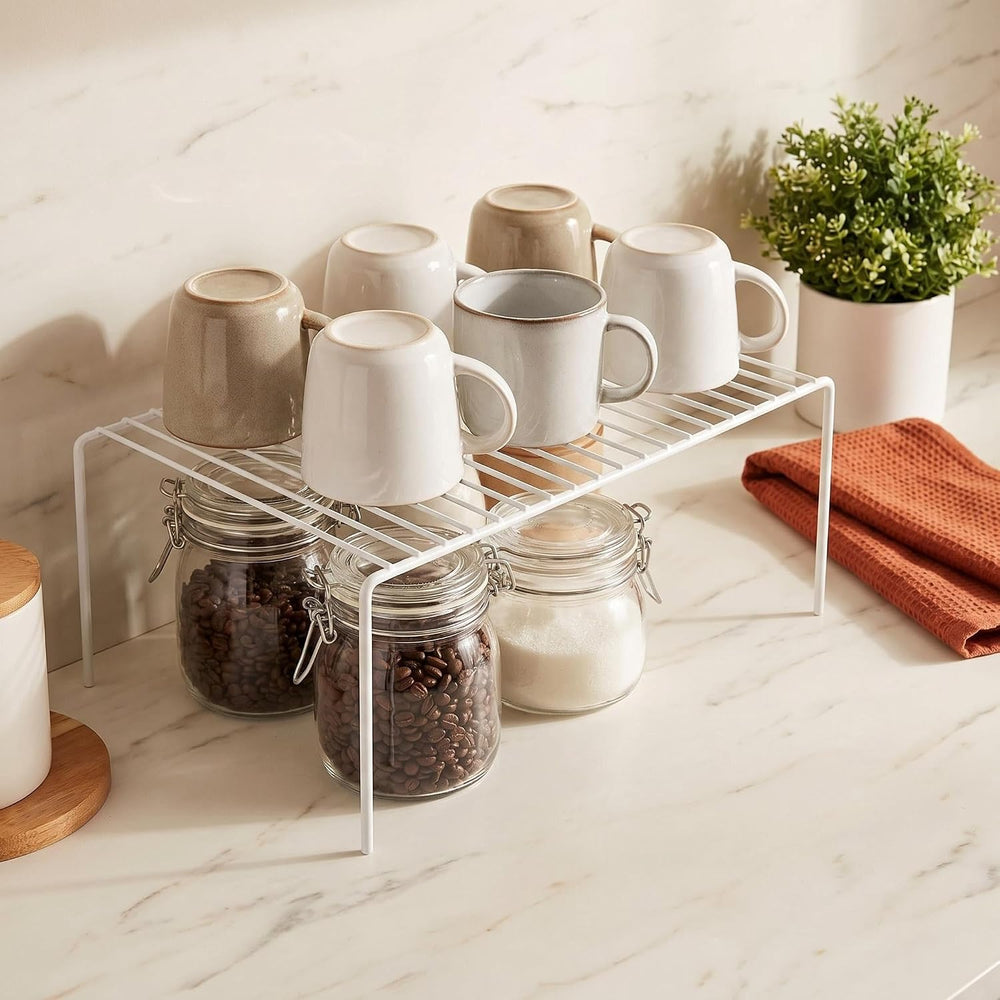 iPEGTOP Set of 6 Large (15.7 x 9.4 Inch) Kitchen Cabinet Organizer Shelf, Wir...