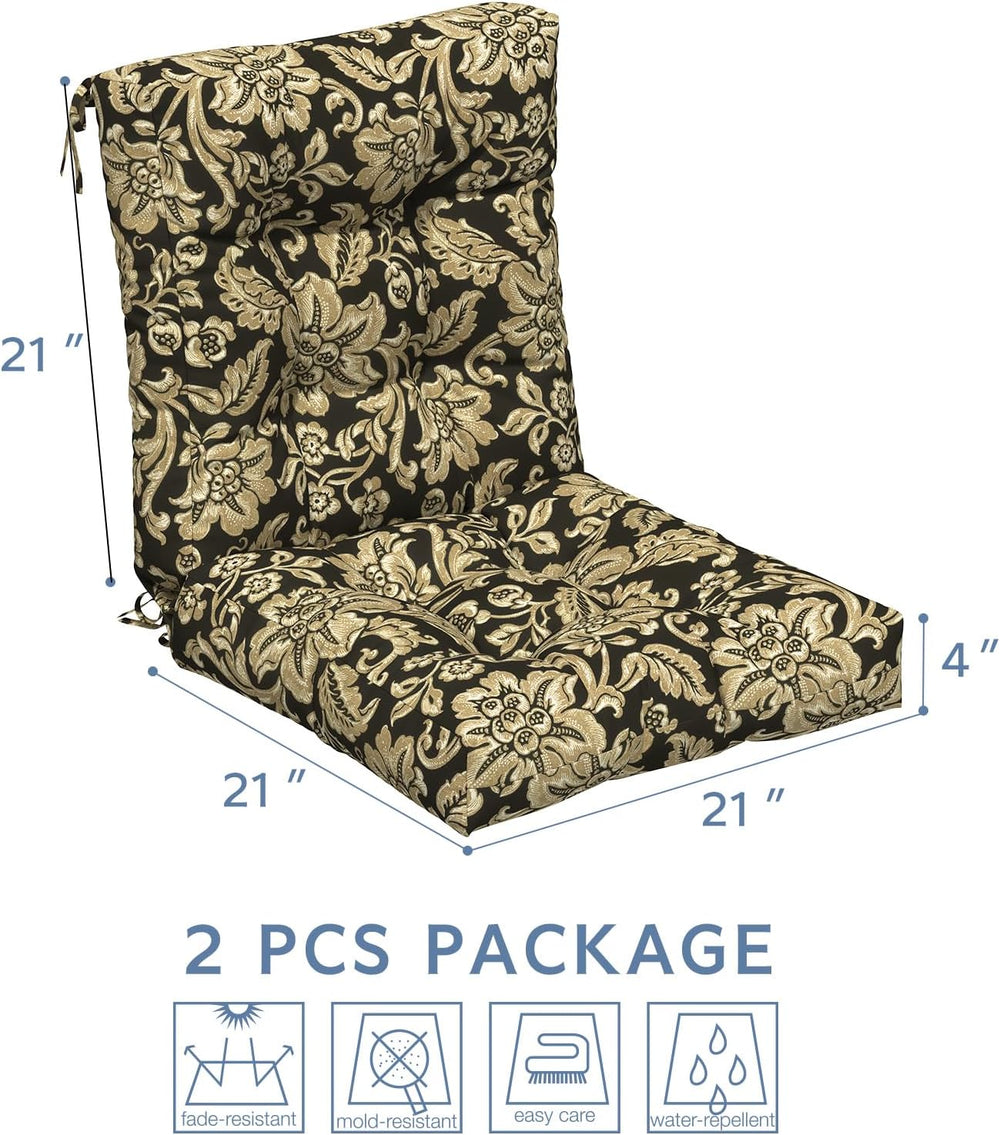 LVTXIII Outdoor Low Back Chair Cushions, Seasonal Replacement Adirondack Chai...