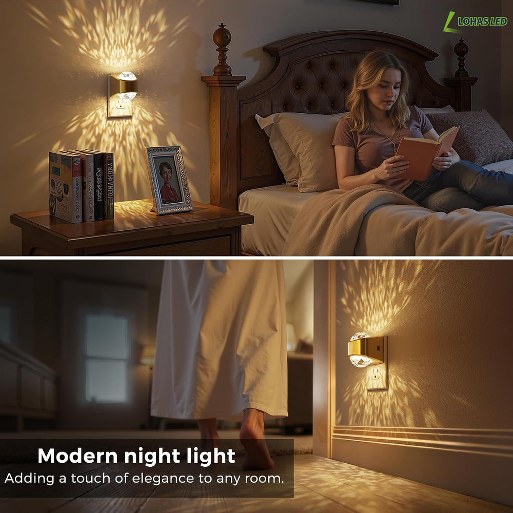 L LOHAS LED Projector Night Light,Night Lights Plug into Wall