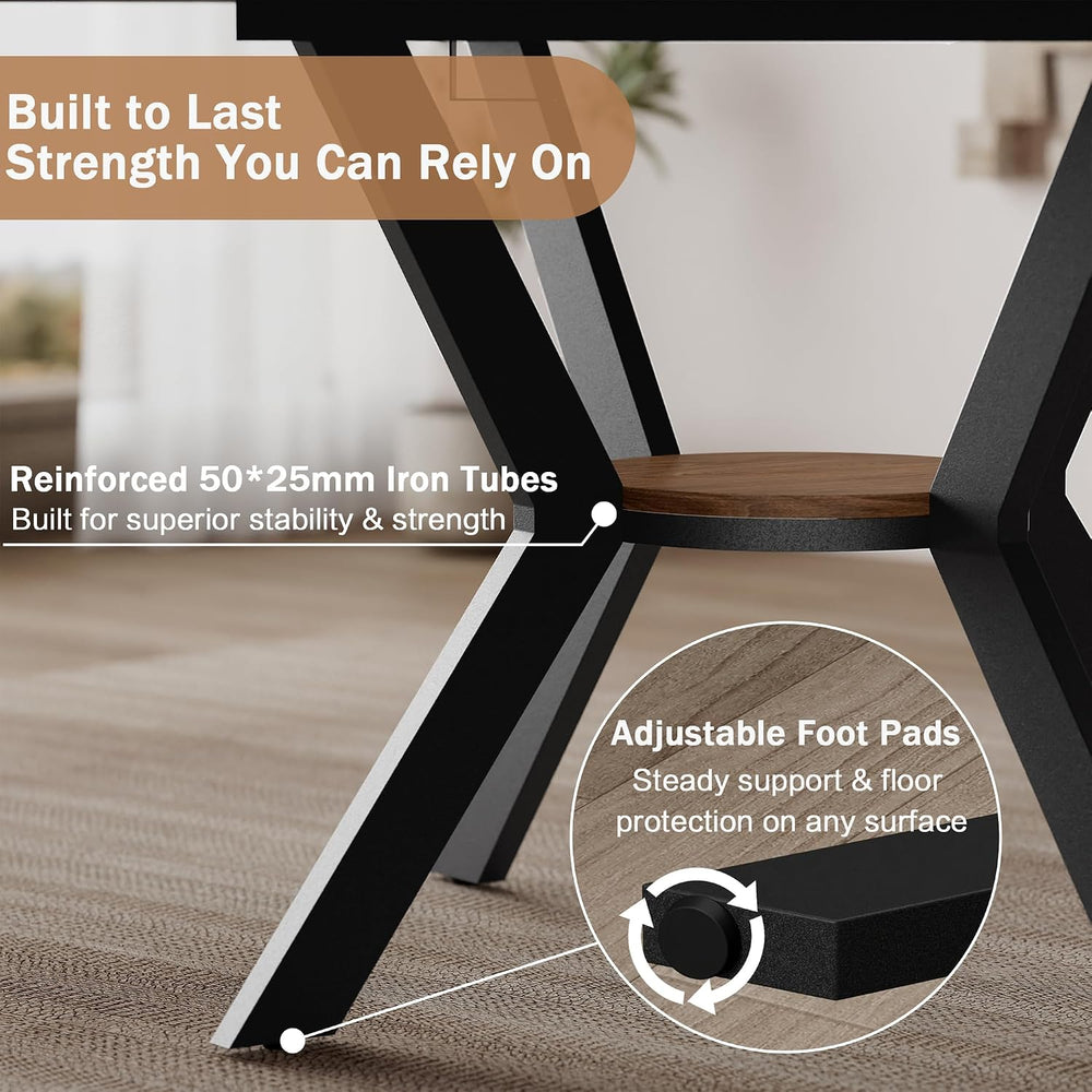 MECHYIN 42"-58" Extendable Round Dining Table for 4-6,with Storage ...