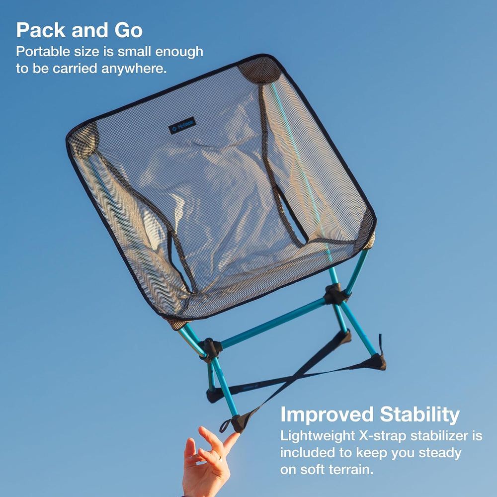 Helinox Chair Zero LT, 1.12 lbs Lightweight Camping Chair, Durable Ripstop, C...