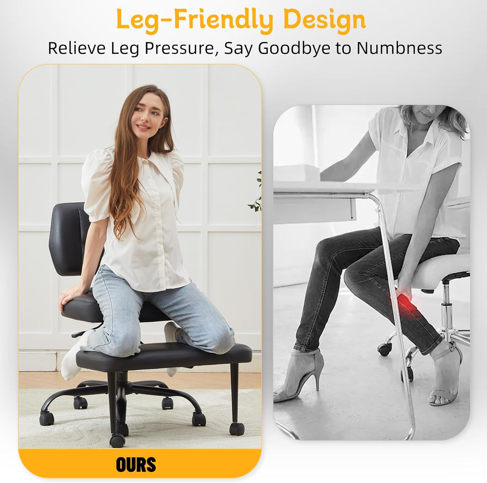 Criss Cross Legged Office Chair with Wheels,Swivel Meditation Chair for ADHD,...