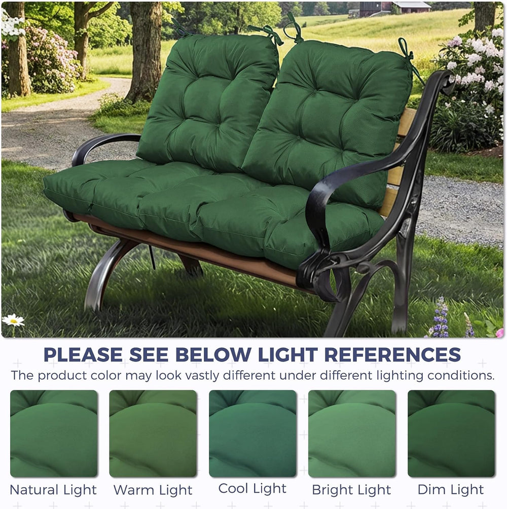 Wicker Chair Cushions of 3 Pieces, Waterproof Cushions for Patio Furniture, T...