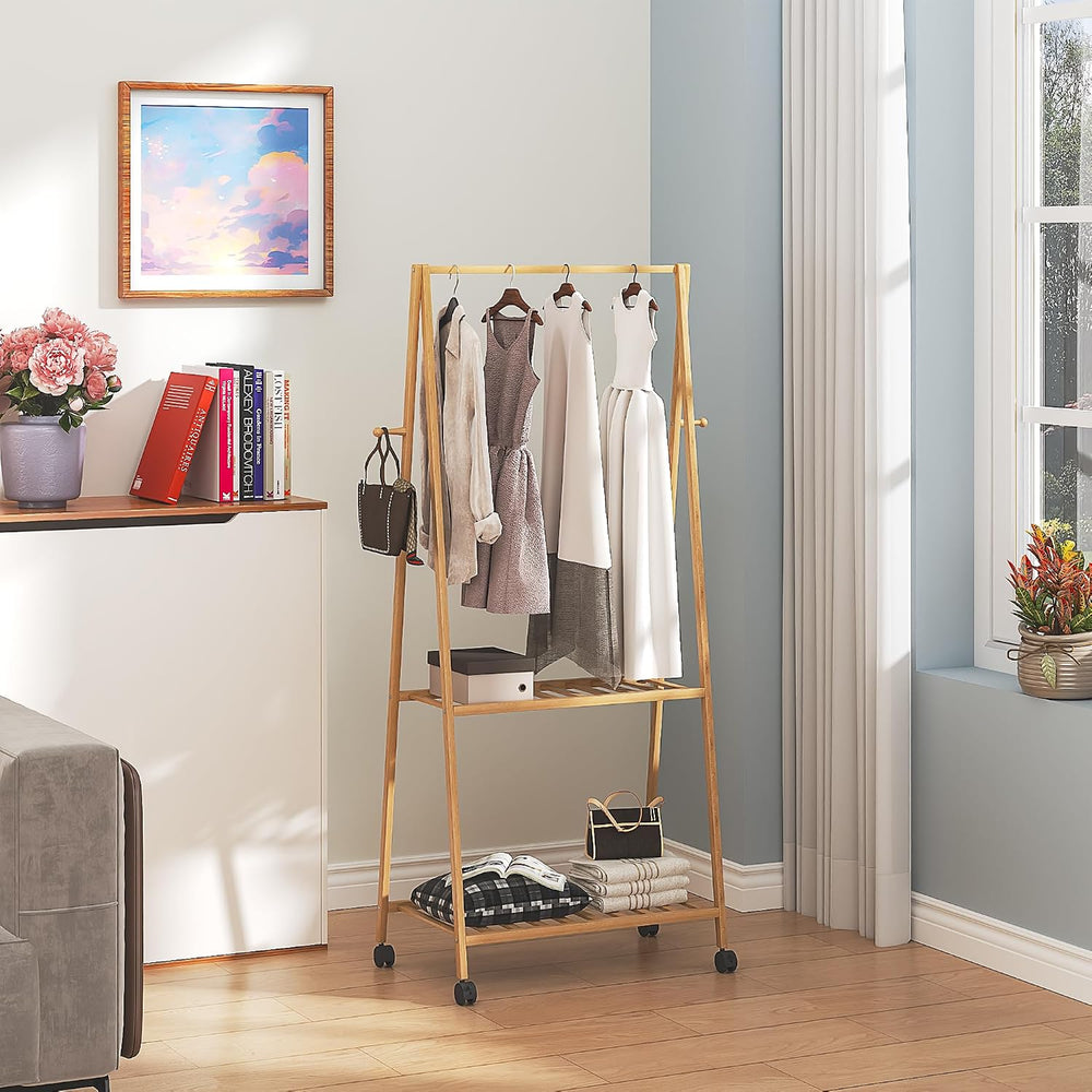 VECELO Coat Rack Freestanding, Entryway Hanger Stand, Umbrella Holder, Hall T...