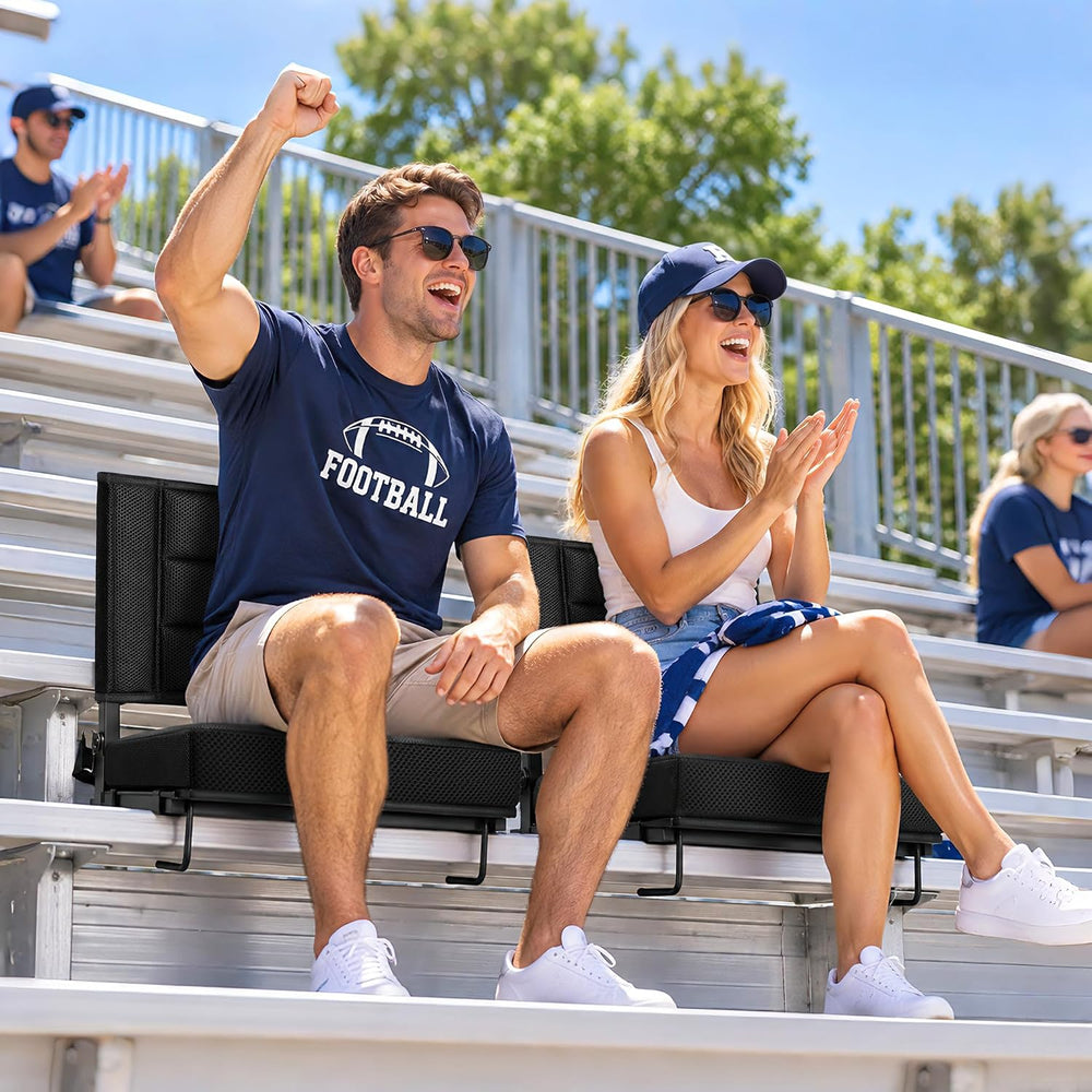 Stadium Seats for Bleachers, Bleacher Chairs with Back Support and Cushion