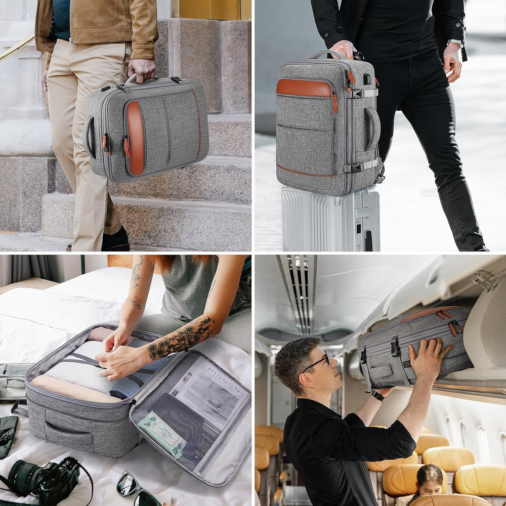 Bagsure Travel Carry On Backpack,42L Flight Approved,Expandable Backpack