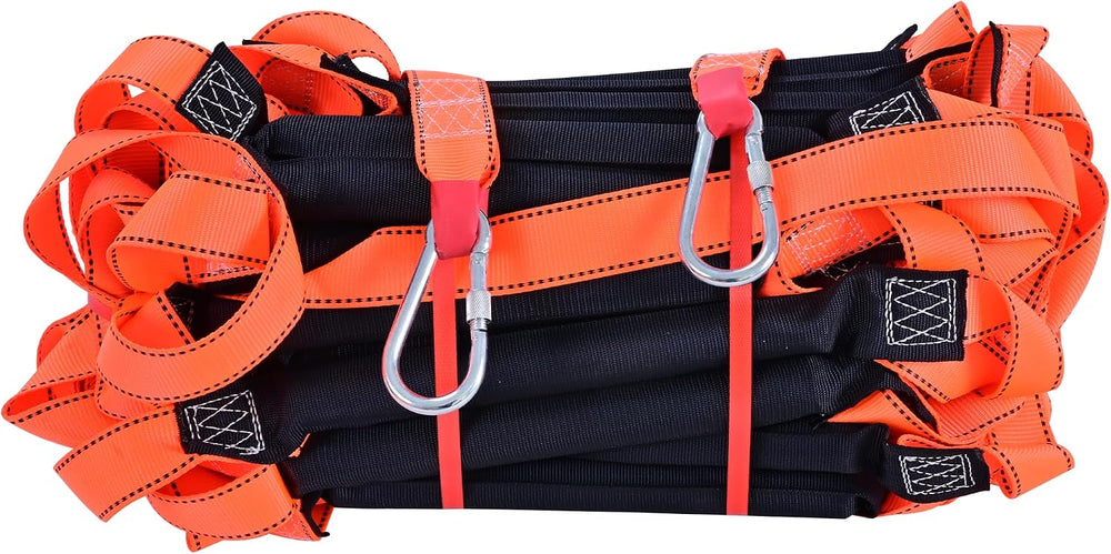 Fire Escape Ladder,32 FT Emergency Portable Safety Ladder,Extension Rope Ladd...