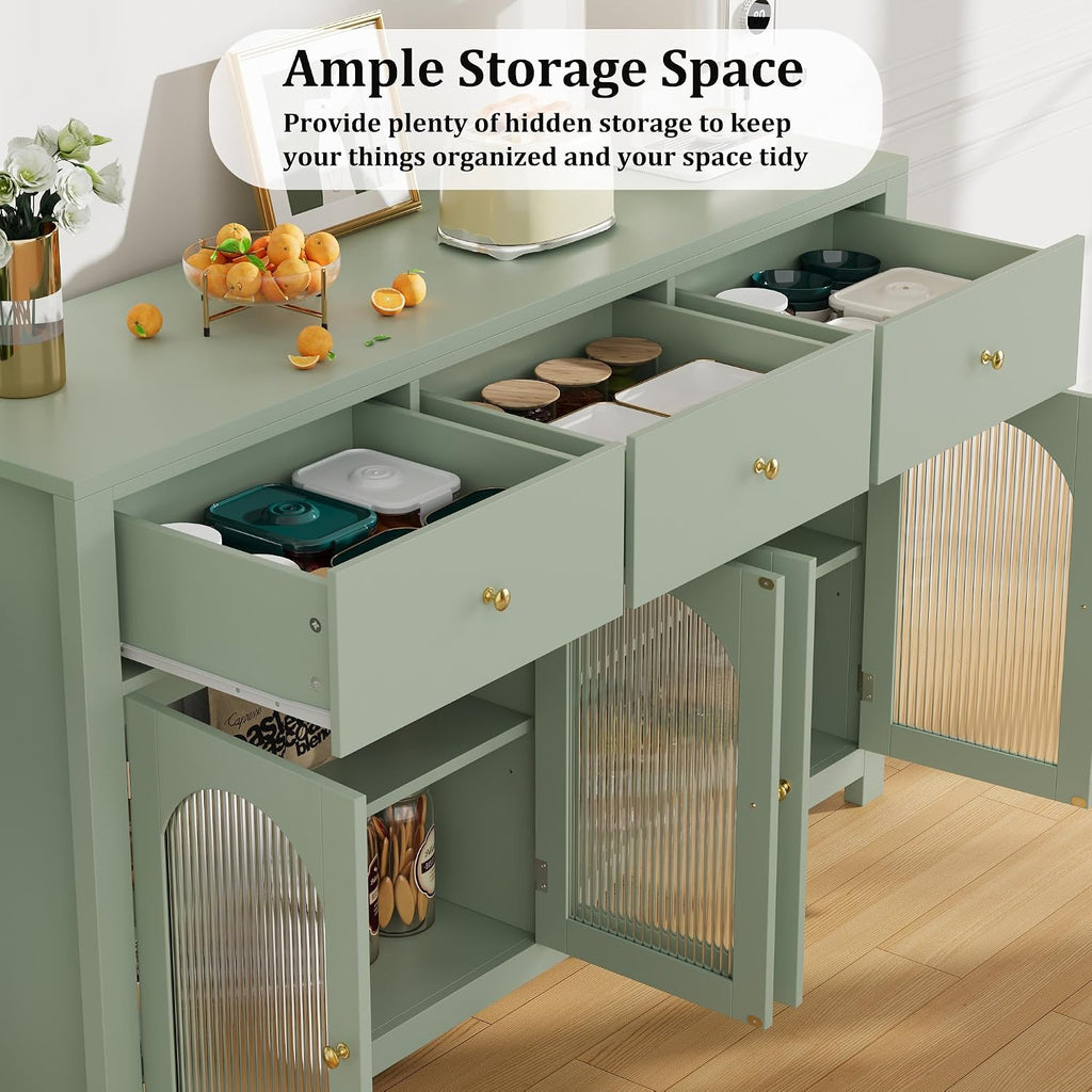 FINETONES Buffet Cabinet with Storage, Kitchen Storage Cabinet for Home