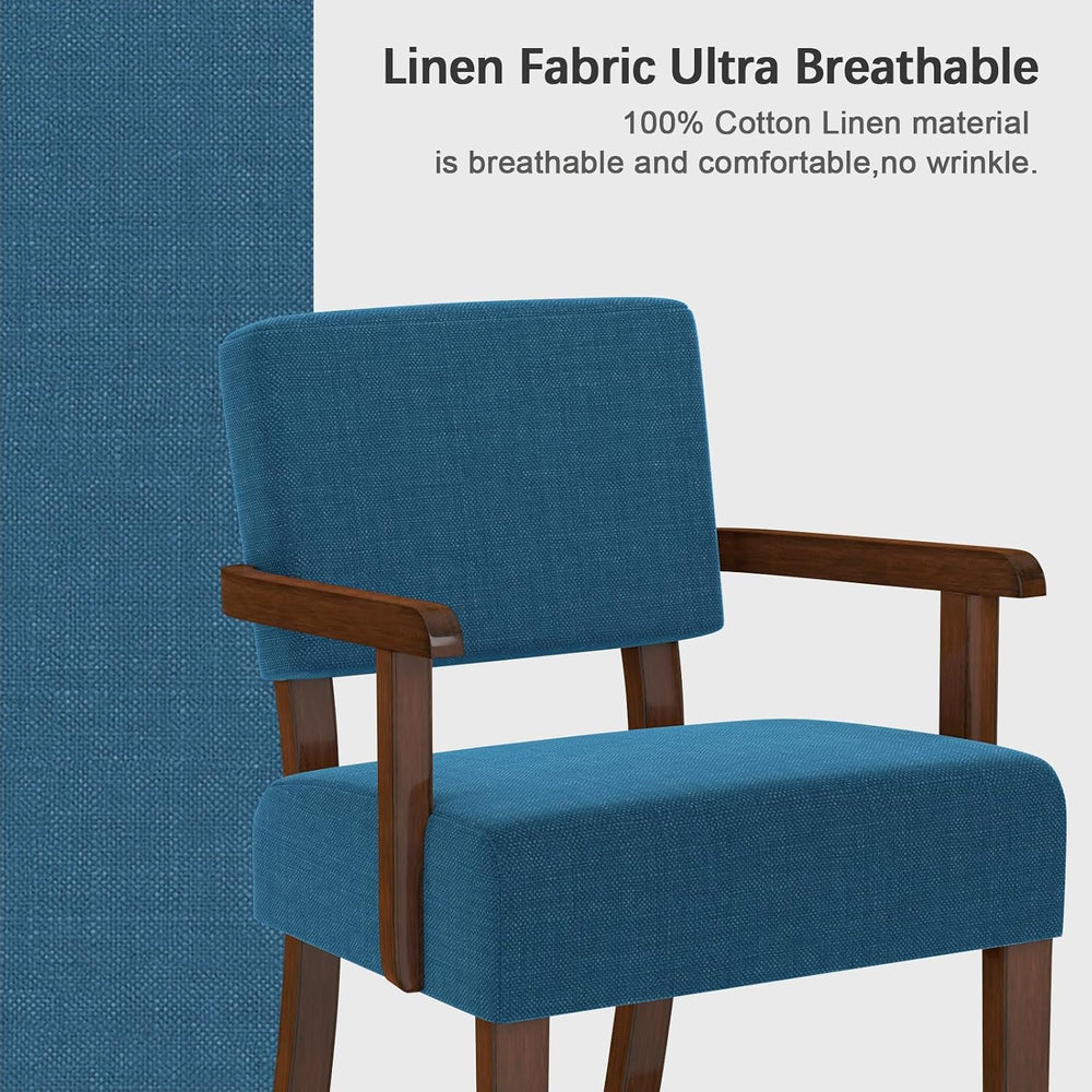 FAGAGA Accent Chair with Solid Wood Frame,Arm Chairs with Soft Seat