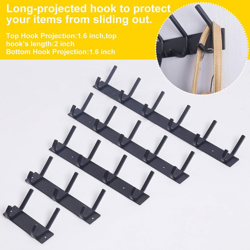 WEBI Coat Rack Wall Mounted,17-1/8 Inch Coat Hooks for Hanging Coats,Heavy Du...