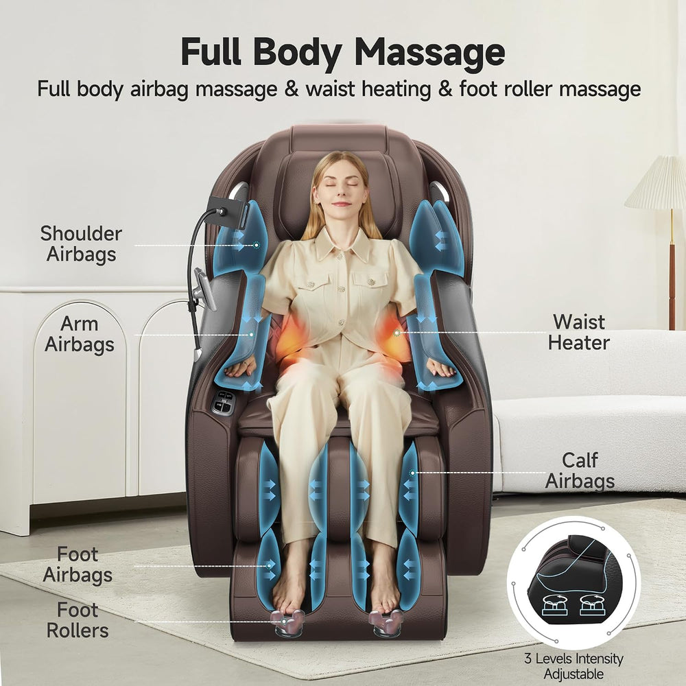 Real Relax 2026 3D Massage Chair Full Body with Unique Phone Controller