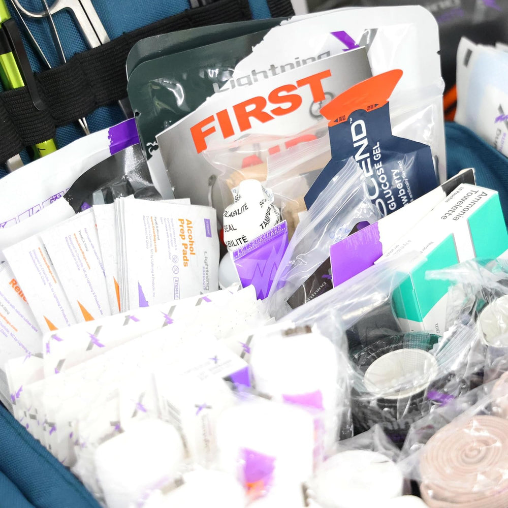 Lightning X Value Compact Medic First Responder EMS/EMT Stocked Trauma Bag w/...