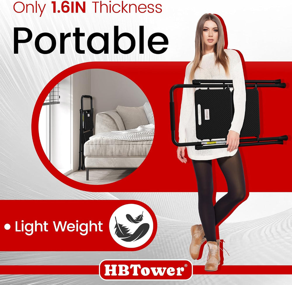HBTower Step Ladder, Folding Step Stool with Wide Anti-Slip Pedal