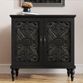 ARTPOWER Vintage Accent Cabinet with 2 Doors, Credenza for Living Room
