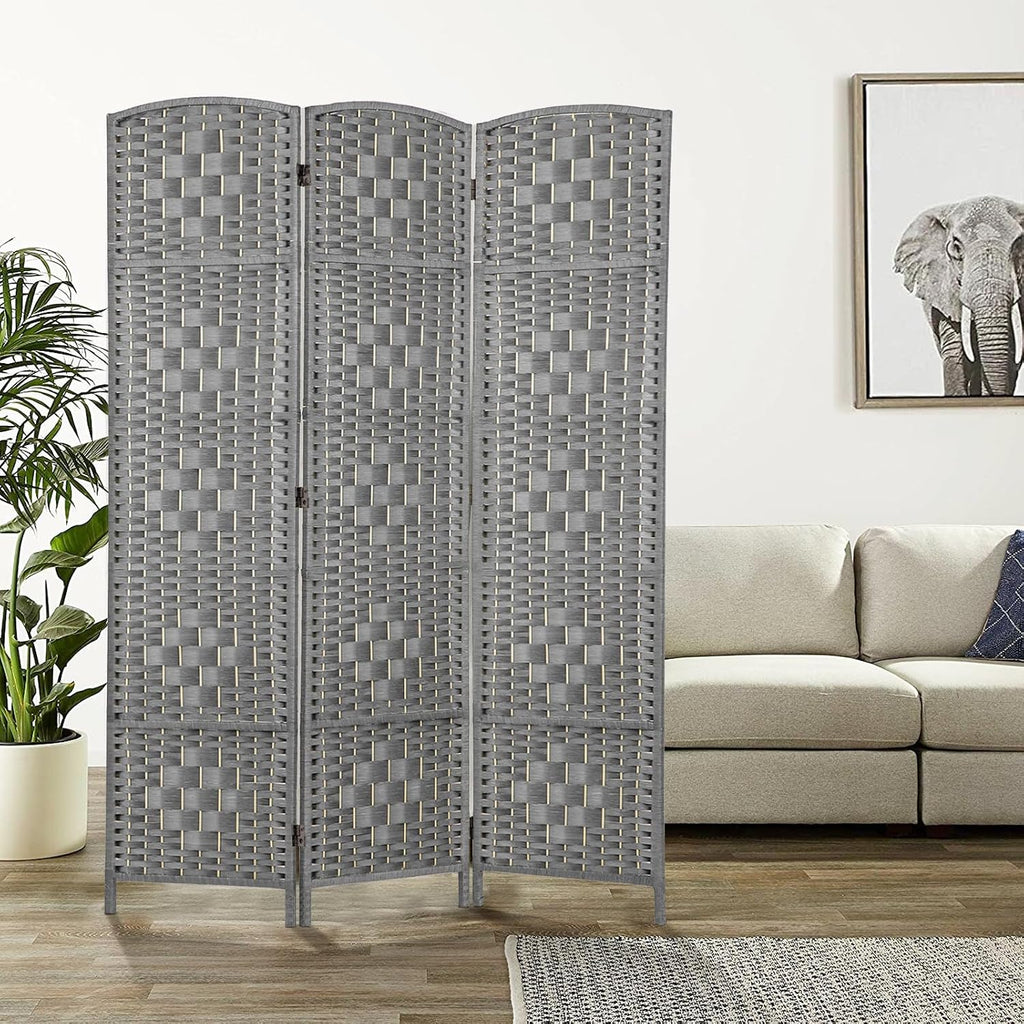 RHF Room Divider Panel,Partition Room Dividers,3 Panel Privacy Screen,Grey