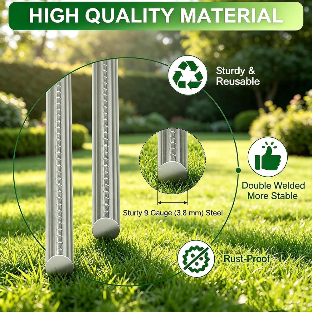 Blank Yard Signs with Metal Stakes, 20Pack 17x12 Inches Corrugated Plastic La...