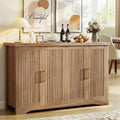 Memobarco Fluted Sideboard Buffet Cabinet with Storage 55.59",Natural Oak