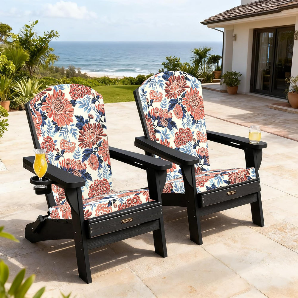 LVTXIII Adirondack Chair Cushions 48x20x2.5 Inch, Water Repellent, Fade Resis...