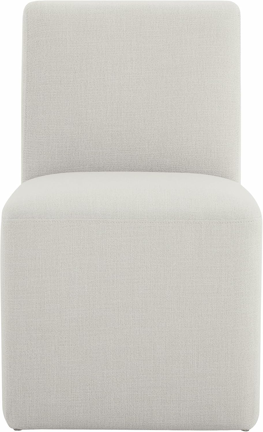 CHITA Dining Chairs with Casters Set of 4, Fully Assembled, Linen