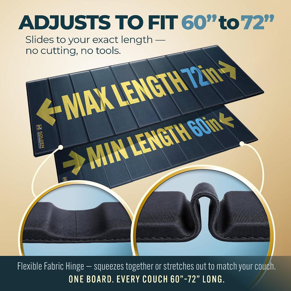 Heavy Duty Couch Cushion Support Board for Sagging Sofa Cushions (21"x72")