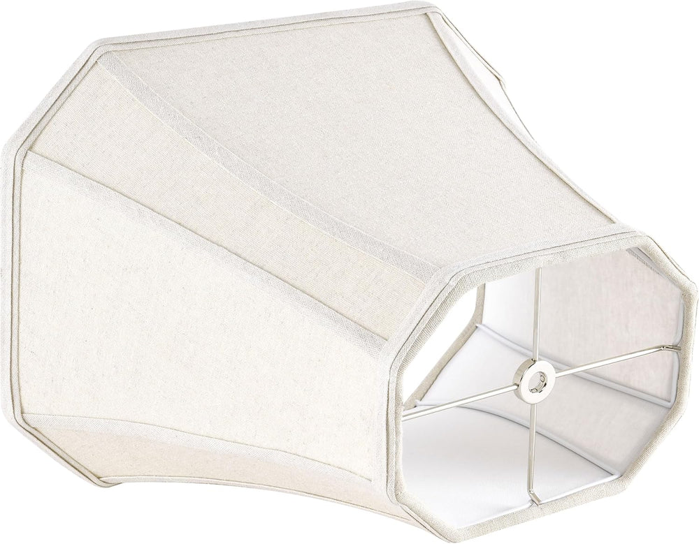 GO&SO Square Lampshade for Table Lamps,8x14"x11 Medium Beige Dark Do...