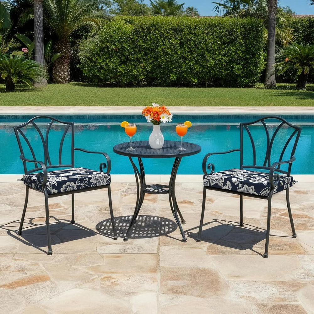 LVTXIII Outdoor Seat Cushions Set of 2 Square Chair Cushions with Ties, Patio...