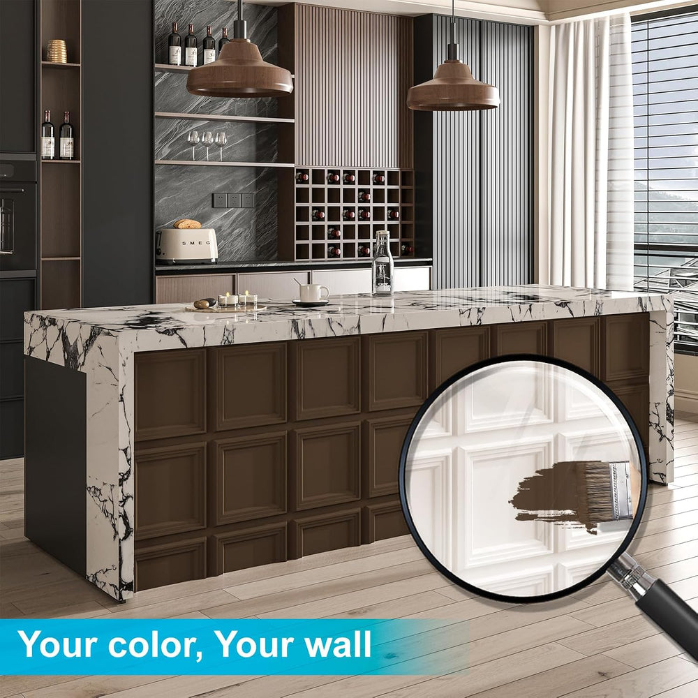 Art3d 33-Pack Accent 3D Textured Wall Panels, 11.8 x 11.8 in, White