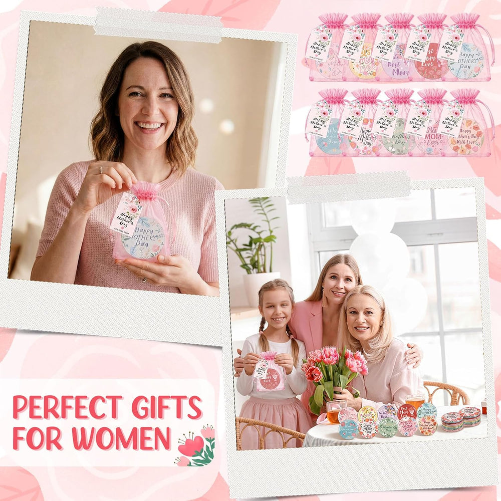 Landical 50 Sets Mother's Day Mirror Gifts Bulk Mini Compact Mirrors Smal...
