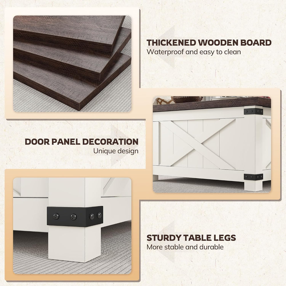 EnHomee Lift Top Coffee Table with Storage, 35.7" W Square Coffee Tables...