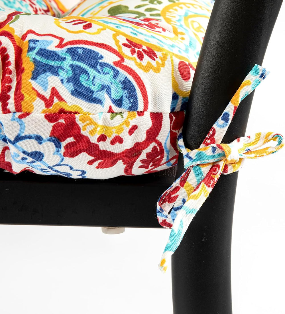 FUNHOME Outdoor Chair Cushions 19 x19 Inch,Water Resistant Tufted Seat Cushio...