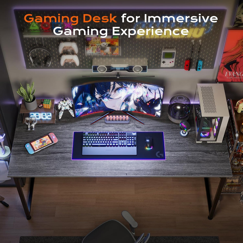 PRAISUN 47 X 24 Inch Computer Desk with Deeper Desktop