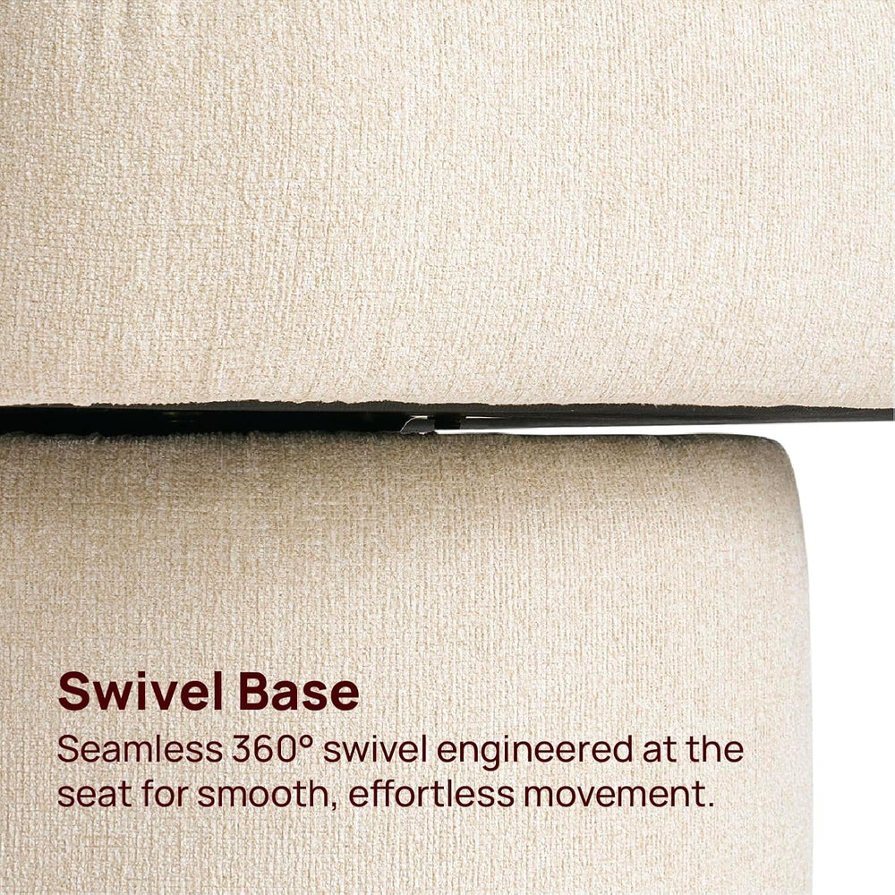 mopio Orbix Swivel Accent Chair, Upholstered (Cereal, Single, Swivel)