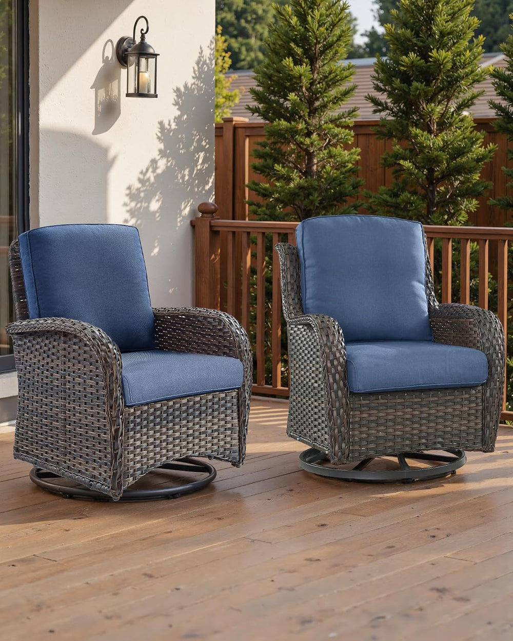 Pop 22x25/22x24 Outdoor Replacement Cushions - 1 Set High Back Deep Seat Pati...