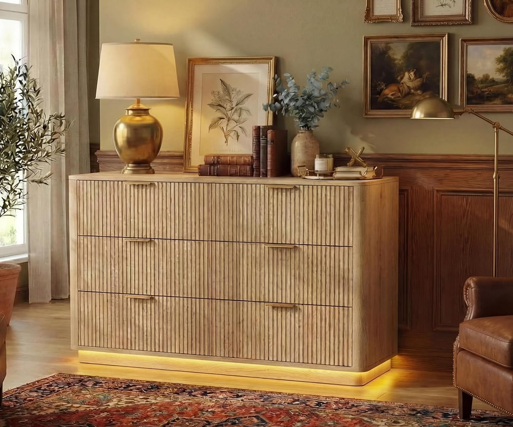 Dresser and Nightstand Sets 3 Piece, Bedroom Set with Charging Station, Large...