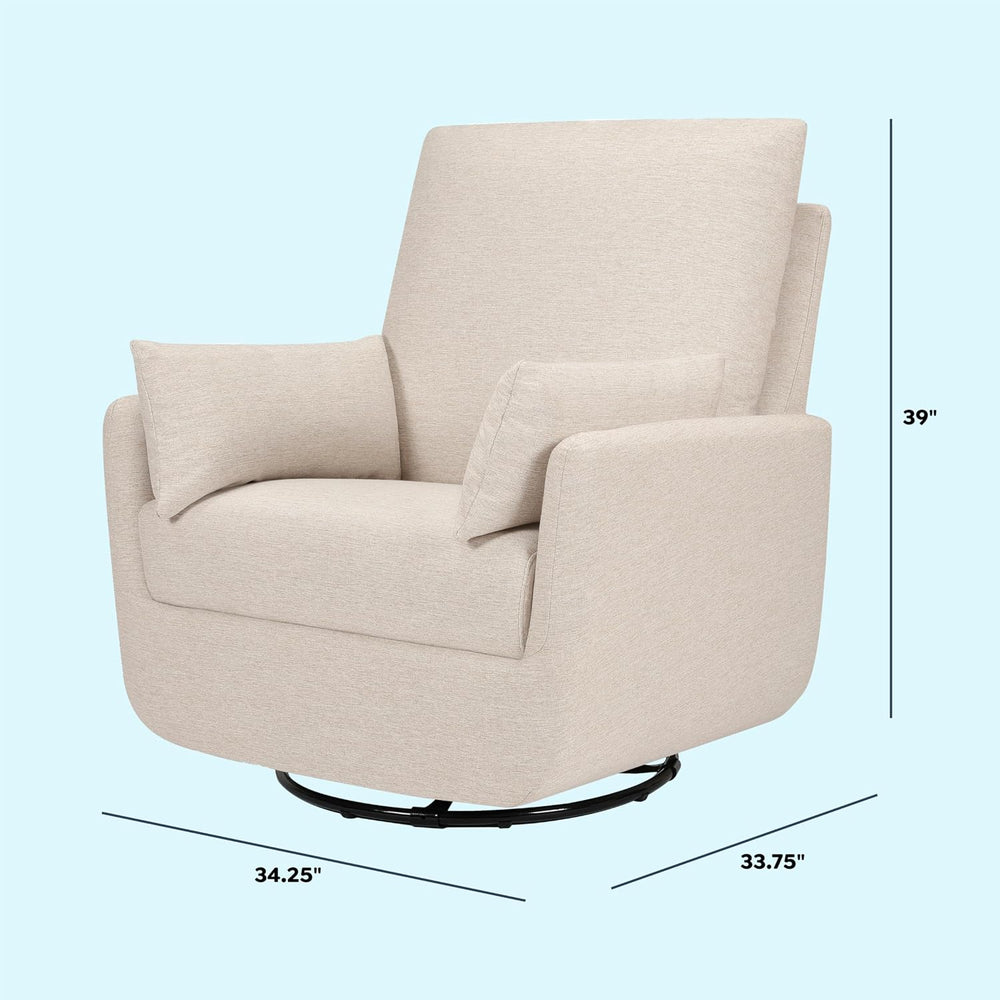 Davinci Juno Swivel Glider, GREENGUARD Gold Certified, Beach