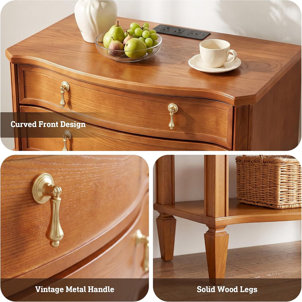 27.5" Wide Extra Large with Nightstand Set of 2 Charging Station & O...