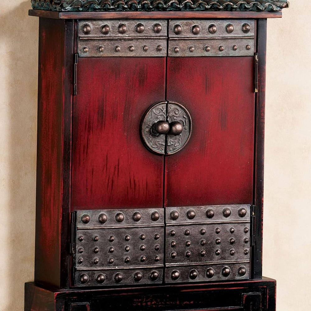 Touch of Class Oriental Pagoda Key Wall Cabinet Bronze - Oriental Furnishings...