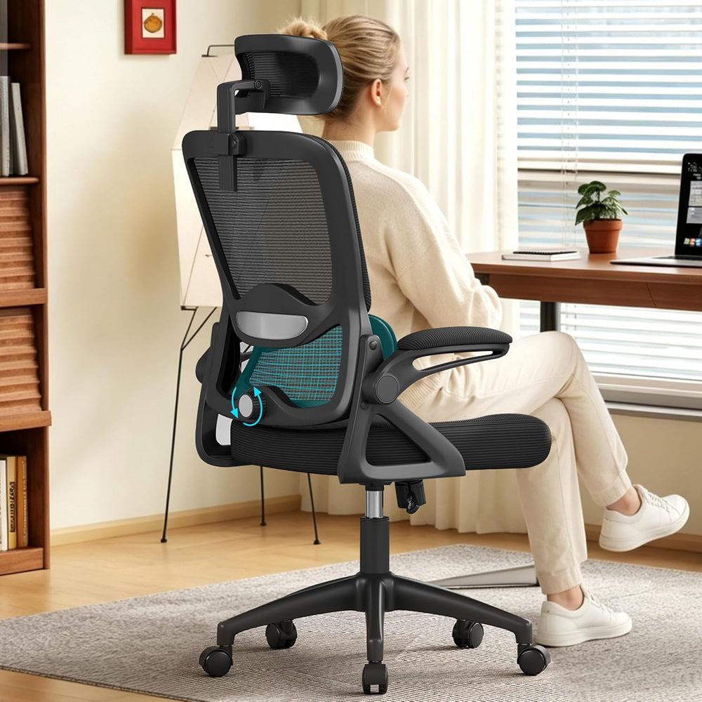 Ergonomic Office Chair,Mesh Office Chair with Lumbar Support,High Back Desk C...