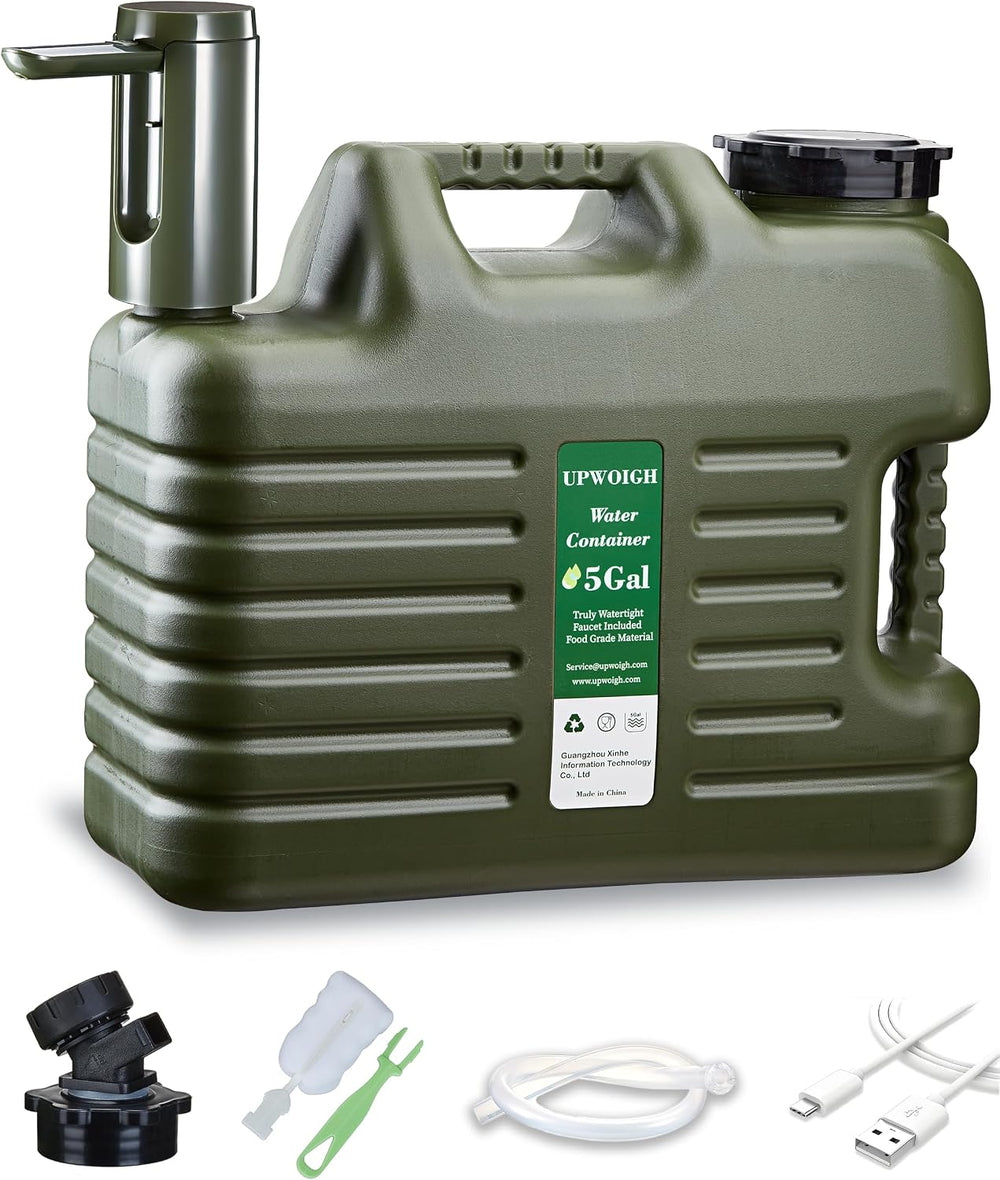 UPWOIGH 5 Gallon Water Jug with Rechargeable Touch Pump