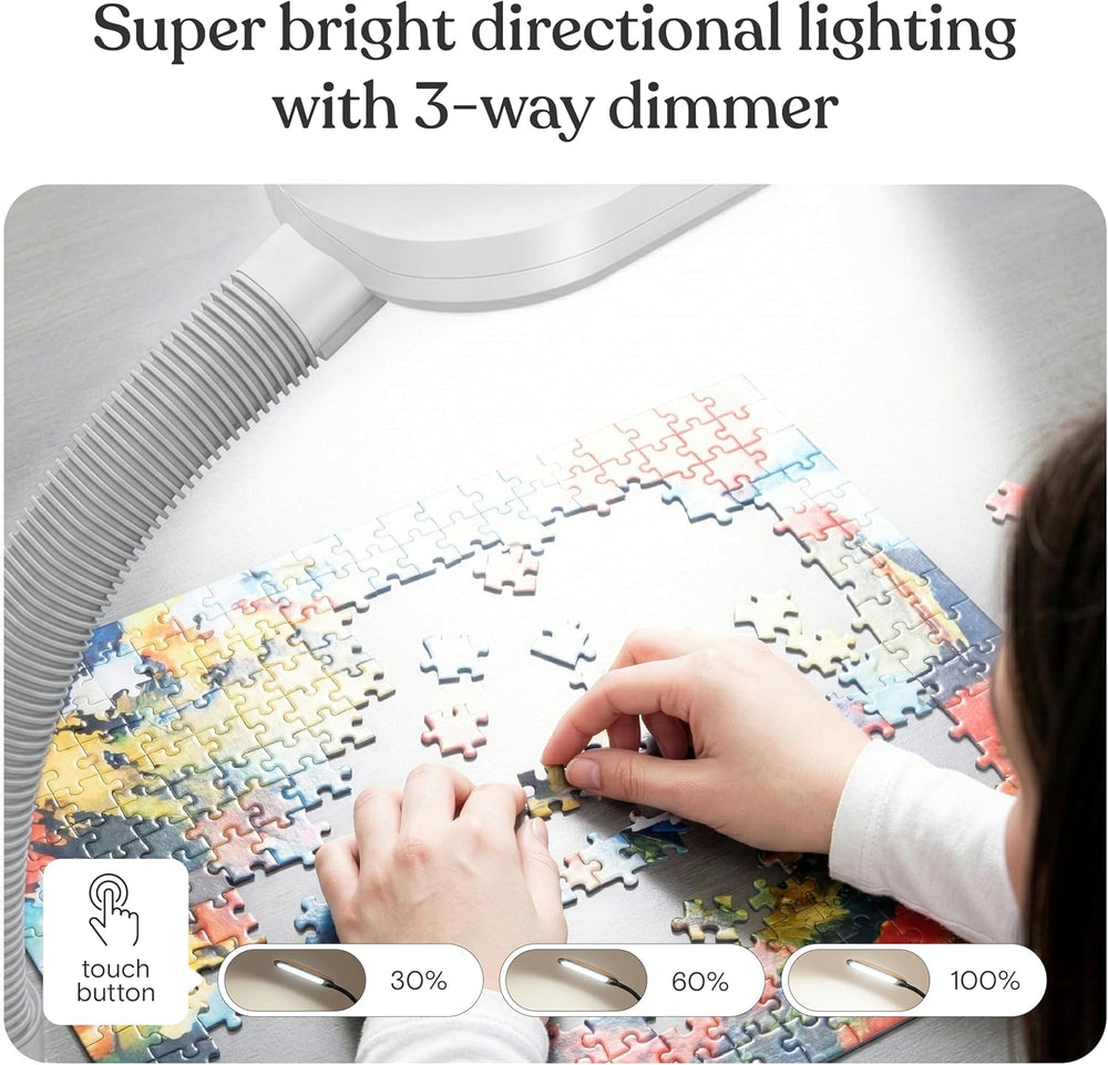 Brightech Litespan - Bright LED Floor Reading Lamp for Over Chair Crafts and ...