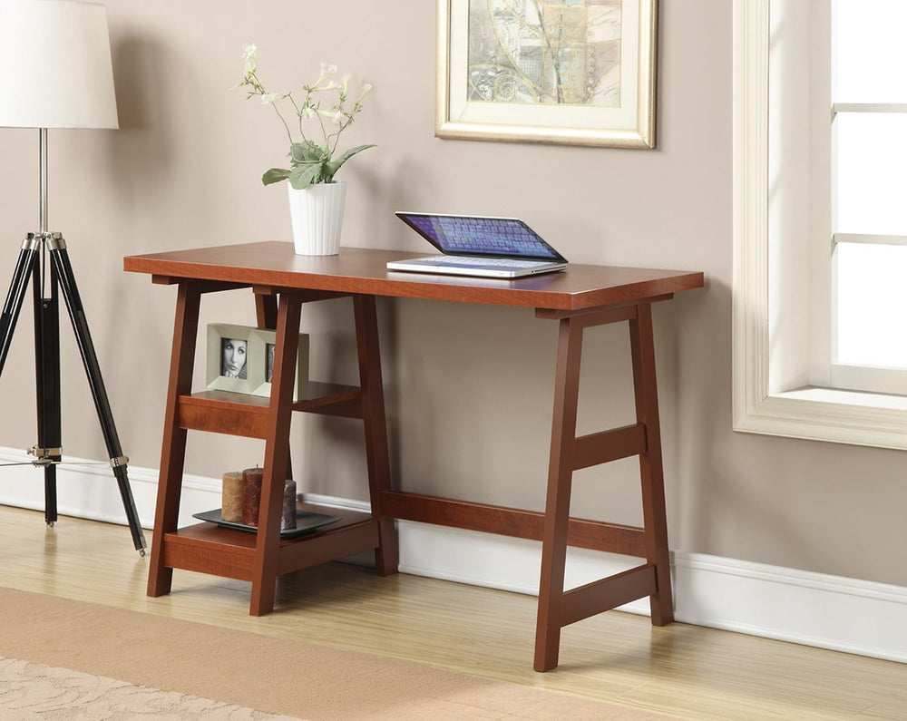 Convenience Concepts Designs2Go Trestle Desk 47" - Modern Desk or Vanity...
