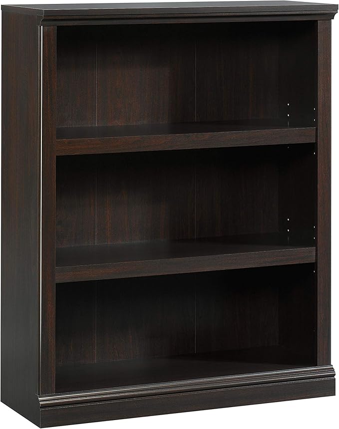 Sauder Miscellaneous Storage 3-Shelf Bookcase/ Book shelf, Jamocha Wood finish