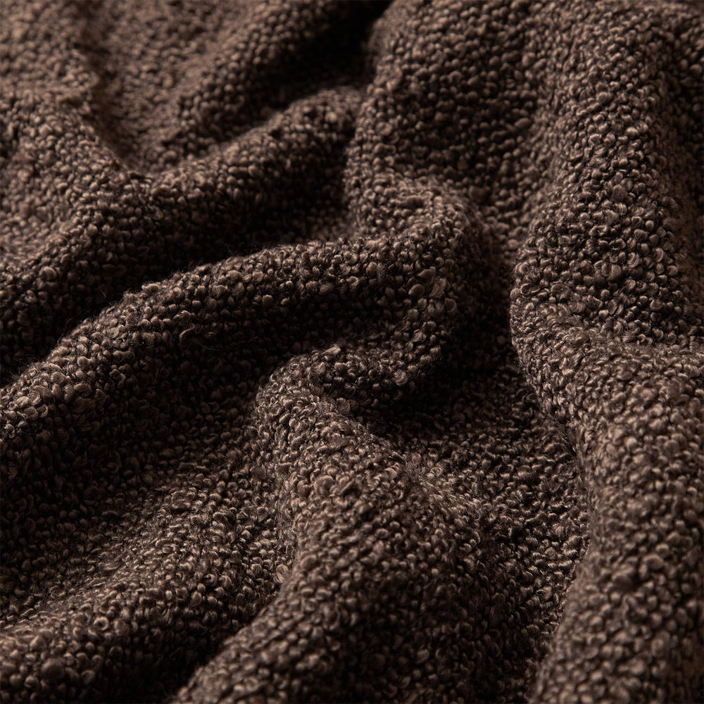 Brown 26x26 Boucle Textured Throw Pillow Covers Set of 2 for Couch Sofa Bed