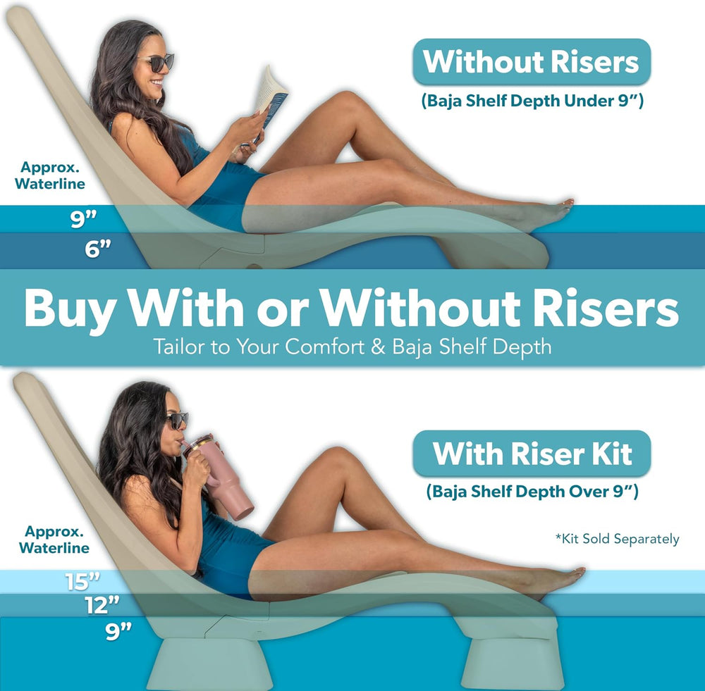 Coast Modern in Pool Lounge Chair - Waterproof & Weighted Chaise Lounger ...