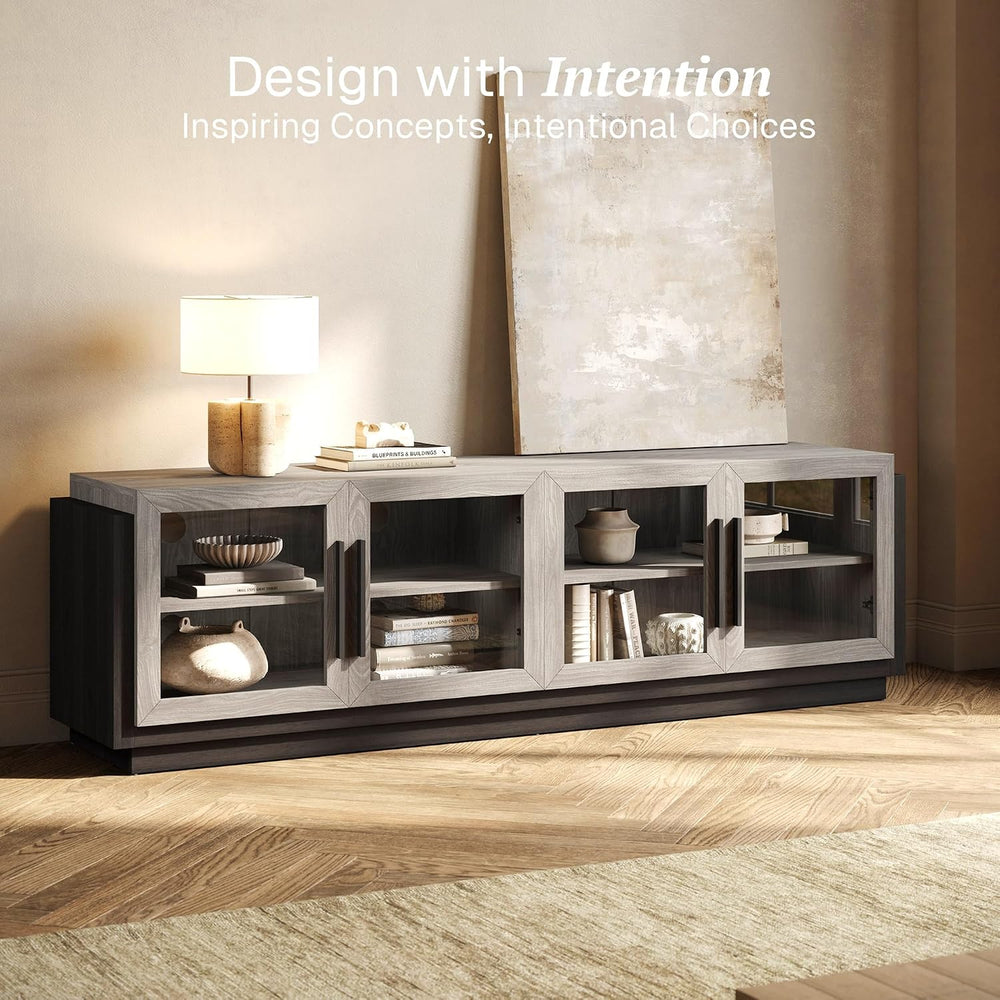 BELLEZE 70" TV Stand for TVs up to 75", Modern TV Cabinet & Ent...